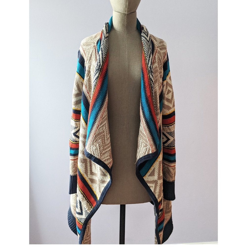 Ikat Tribal print knit sweater